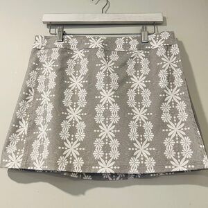 Rip Skirt Hawaii Gray Floral Hook & Loop Swim Beach Skirt Adjustable Size